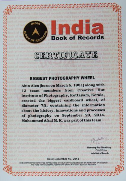 best record by photography institute mohammed afsal