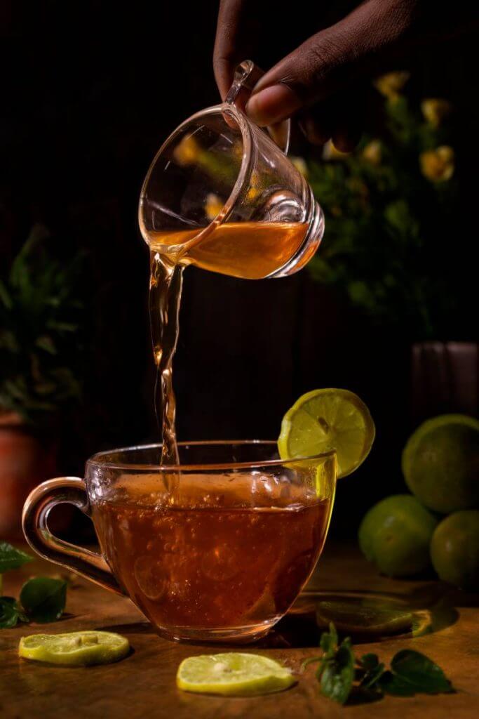 Lemon Tea food Photography