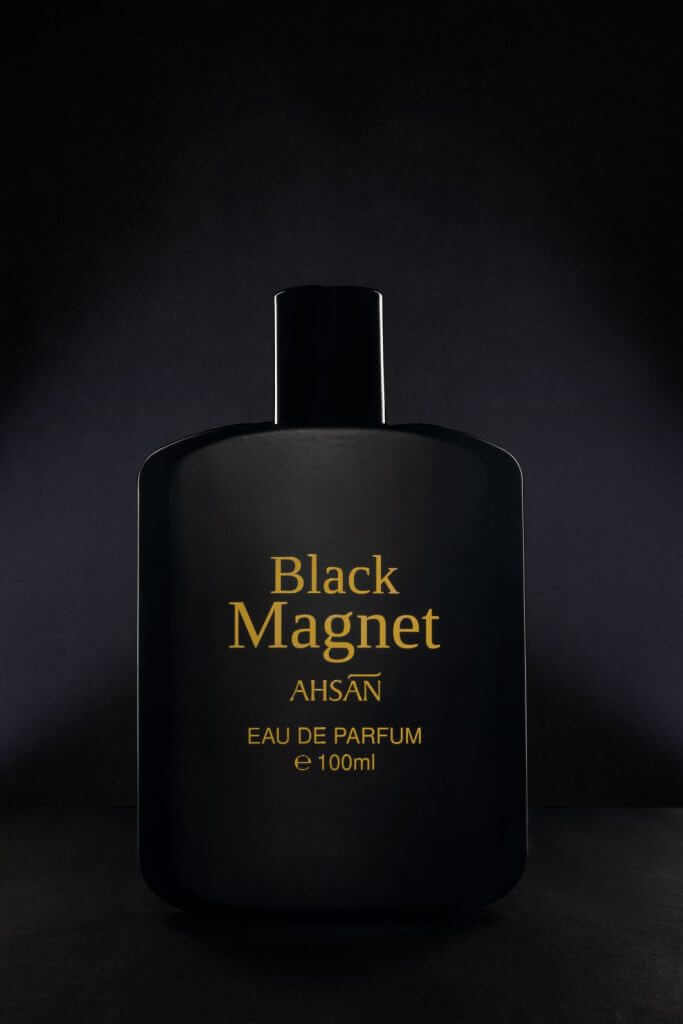 black magnet eau de parfum fragrance fayid photography product