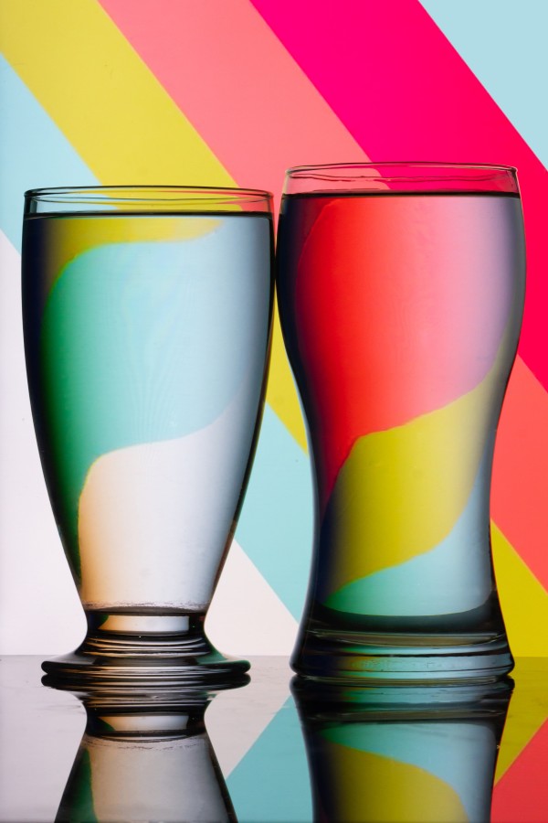 blended stripes glasses of colors-muhammed-mushin kannur creativehut
