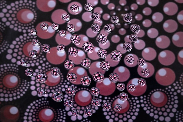 beads decorates like flower