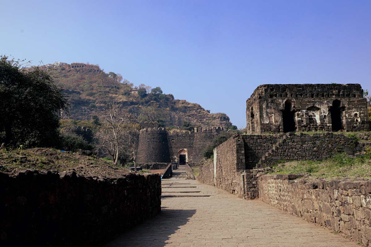 before entrance of daultabad fort the main gate