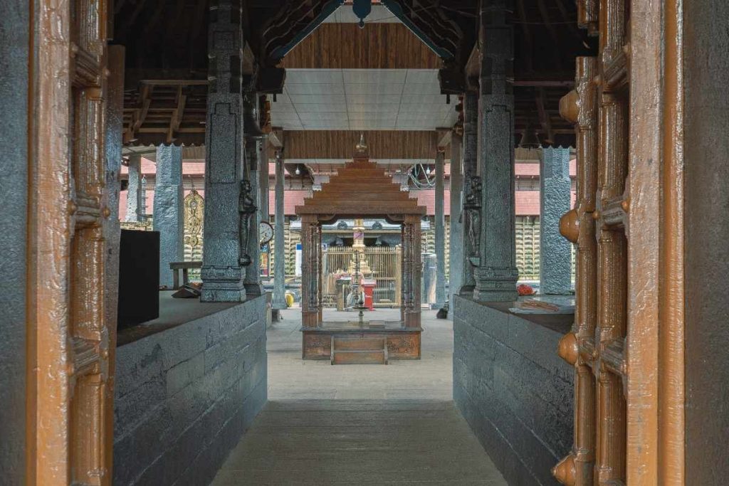 A entrance leading up to the temple