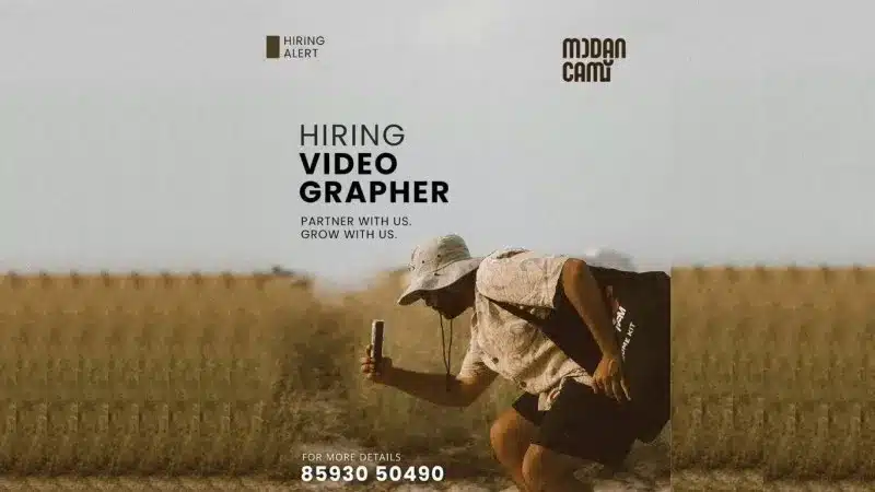 Midan Camu hiring videographer with opportunities for career growth and collaboration in visual storytelling