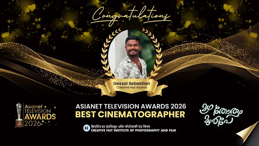 Gessal Sebastian, Creative Hut alumni, winner of Asianet Television Award 2026 for Best Cinematographer